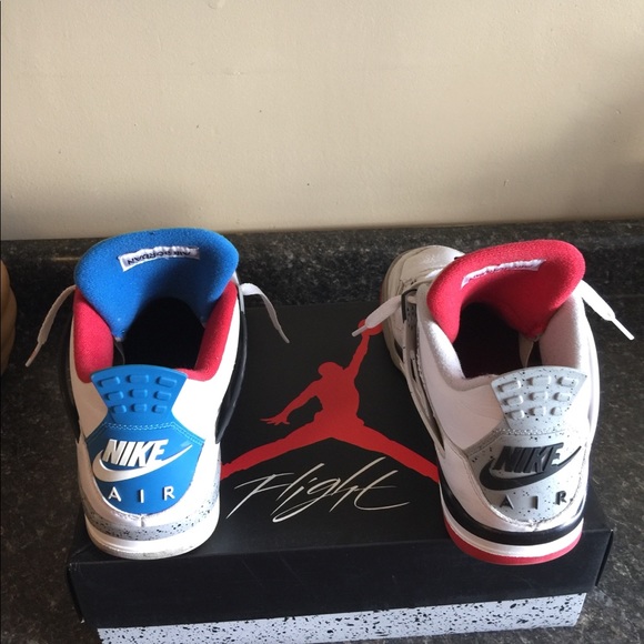 red white and blue 4s